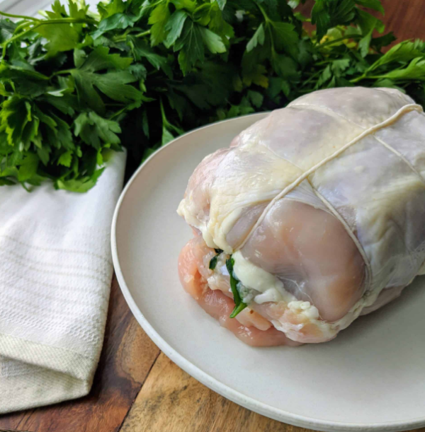 Mozzarella and Spinach Stuffed Chicken Breast